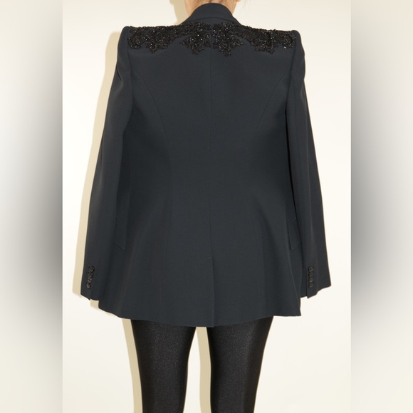 Alexander McQueen Beaded Embellished Black Blazer - Picture 7 of 16